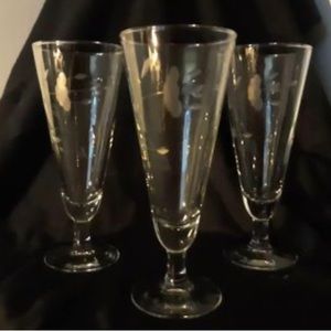 Princess House Pilsner Stemmed Glasses